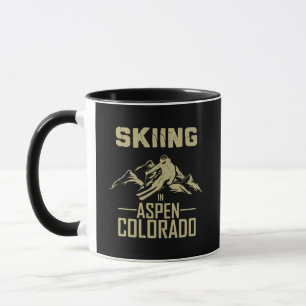 Skiing in Aspen Colorado  Mug