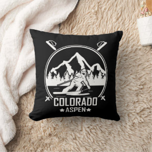 Skiing in Aspen Ski Colorado Cushion