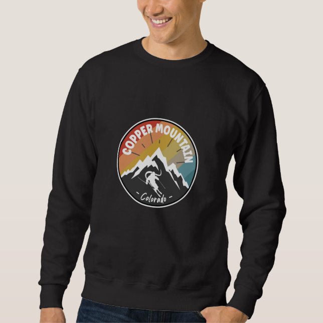 Skiing In Copper Mountain - Colorado Sweatshirt (Front)
