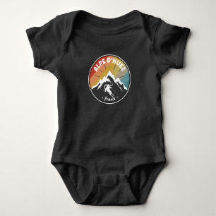 Skiing In France Alpe d’Huez Baby Bodysuit