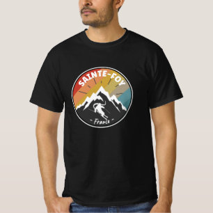 Skiing In France Sainte-Foy T-Shirt