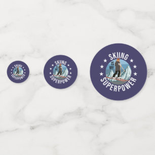 Skiing Is My Superpower Confetti