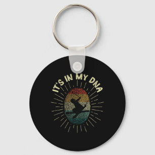 Skiing It's In My Dna Funny Winter Sports Downhill Key Ring