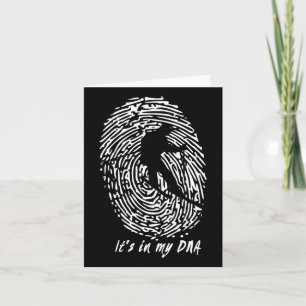 Skiing - It's In My Dna Gift For Skiers Card