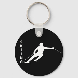 Skiing Key Ring