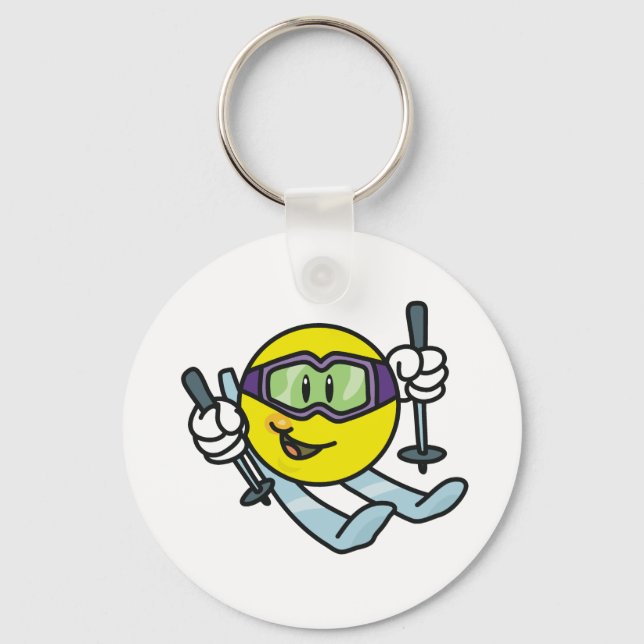 Skiing Key Ring (Front)