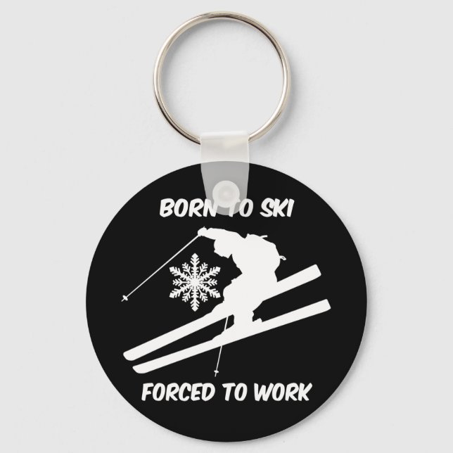 Skiing Key Ring (Front)