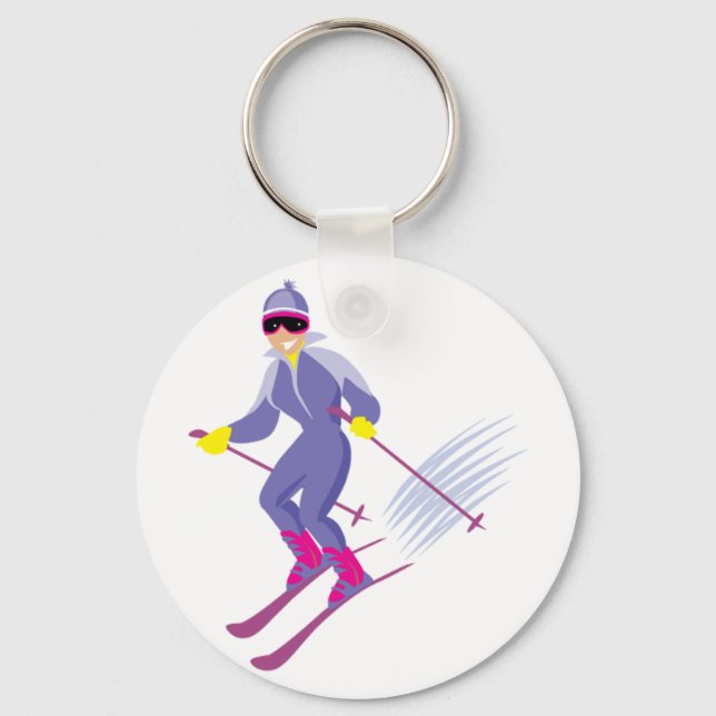 Skiing Keychain (Front)