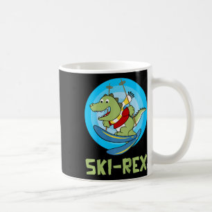 Skiing Kids Ski-rex Funny Dino Toddler Funny Coffee Mug