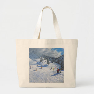 Skiing Kitzbhuel 2014 Large Tote Bag