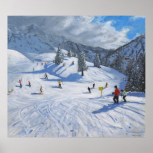 Skiing Kitzbhuel 2014 Poster