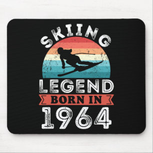 Skiing Legend Girls Born 1964 60th Birthday Gifts  Mouse Pad