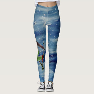 Skiing leggings