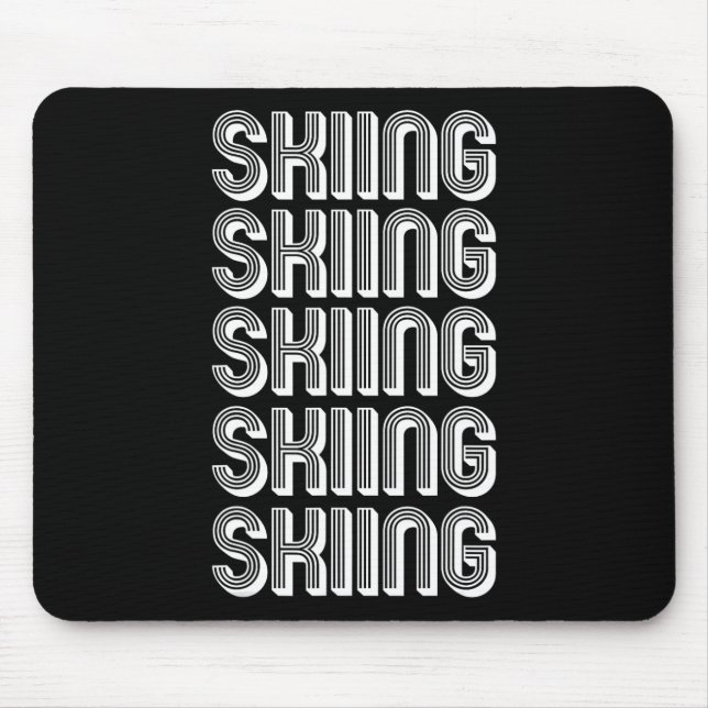 Skiing Lover 1  Mouse Pad (Front)