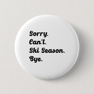 Skiing Lover 6 Cm Round Badge