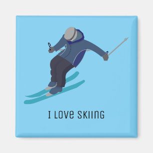 Skiing Magnet