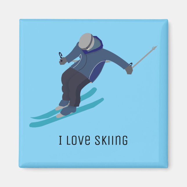 Skiing Magnet (Front)