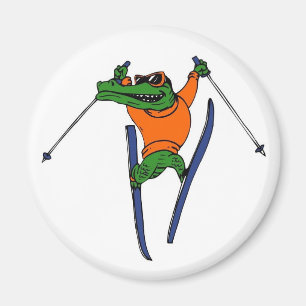 skiing magnet