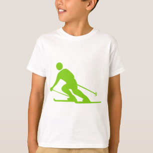 Skiing - Martian Green T-Shirt