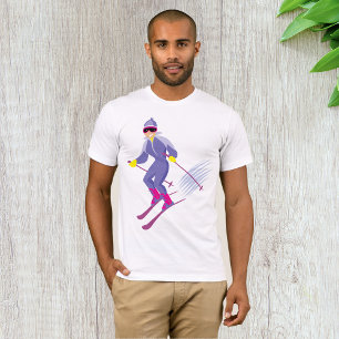 Skiing Mens T-Shirt