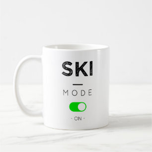 Skiing mode coffee mug
