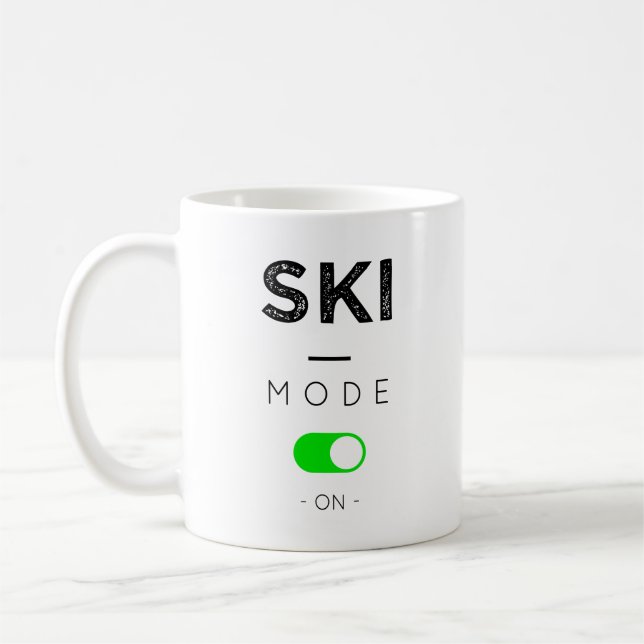 Skiing mode coffee mug (Left)