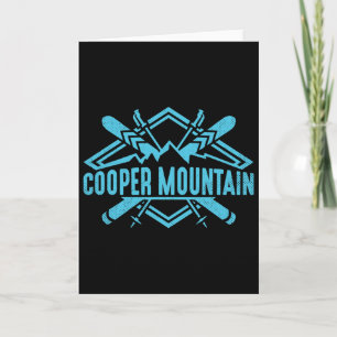 Skiing Mountains Skier Downhill Ski Resort Cooper Card