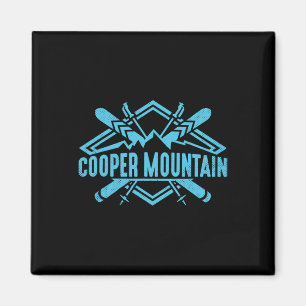 Skiing Mountains Skier Downhill Ski Resort Cooper Magnet