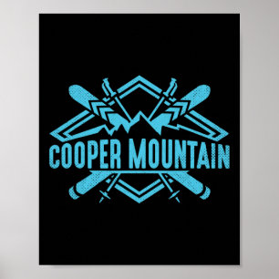 Skiing Mountains Skier Downhill Ski Resort Cooper  Poster