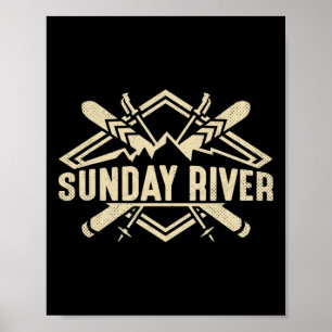 Skiing Mountains Skier Downhill Ski Resort Sunday  Poster