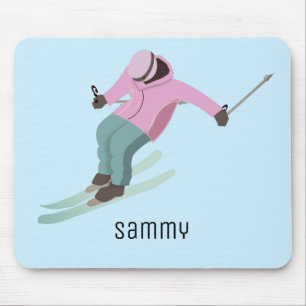 Skiing Mouse Pad