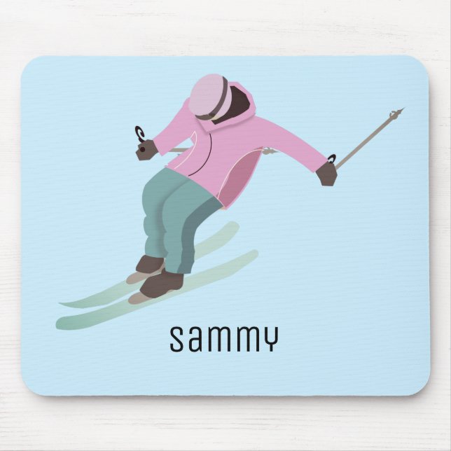 Skiing Mouse Pad (Front)