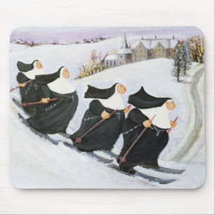 Skiing Mouse Pad