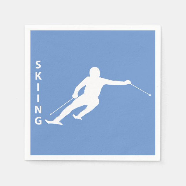 Skiing Napkin (Front)