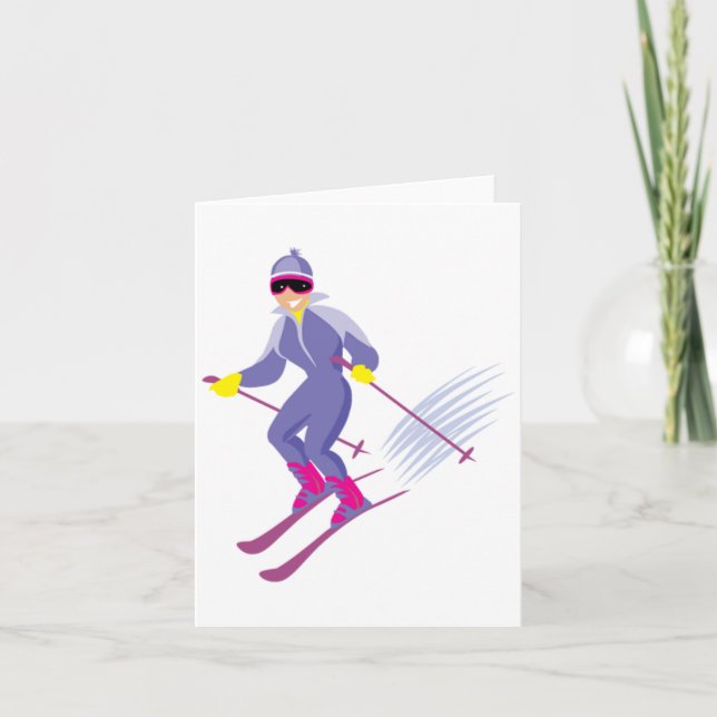 Skiing Note Cards (Front)