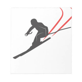 skiing notepad