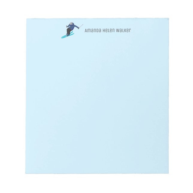 Skiing Notepad (Front)