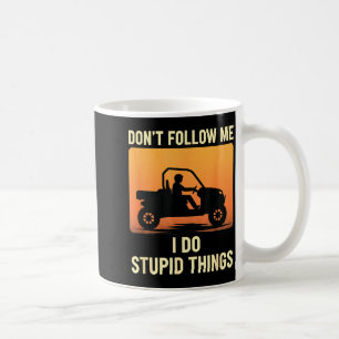 Skiing offpiste attitude_ don't follow do stupid t coffee mug