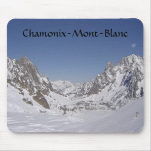 Skiing on a Glacier Mouse Pad