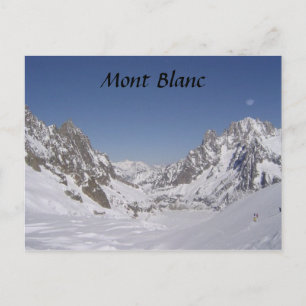 Skiing on a Glacier Postcard