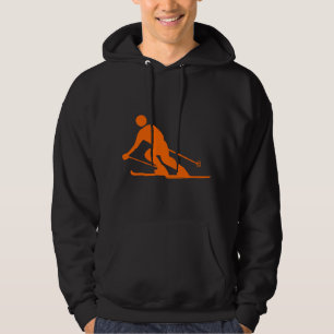 Skiing - Orange Hoodie