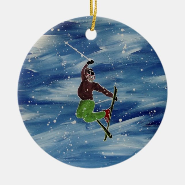 Skiing ornament (Front)