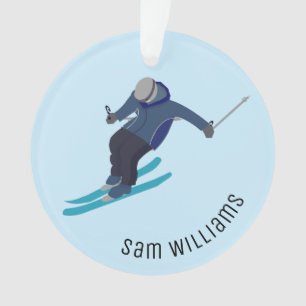 Skiing Ornament