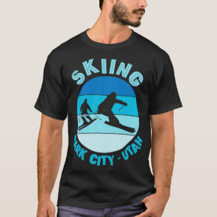 Skiing Park City Utah Skier  T-Shirt