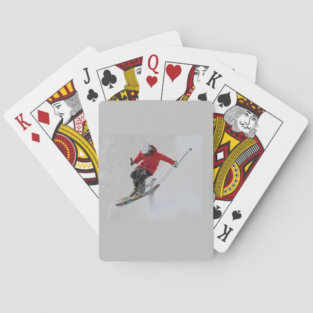 Skiing Playing Cards (Back)