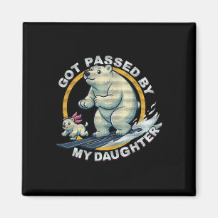 Skiing Polar Bear Design Got Ped By My Daughter Fu Magnet