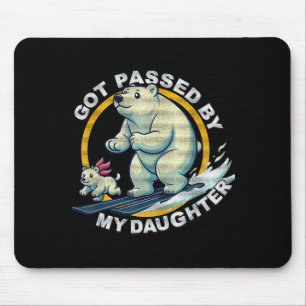 Skiing Polar Bear Design Got Ped By My Daughter Fu Mouse Pad