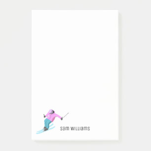 Skiing Post-it Notes