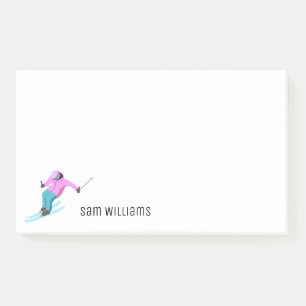 Skiing Post-it Notes