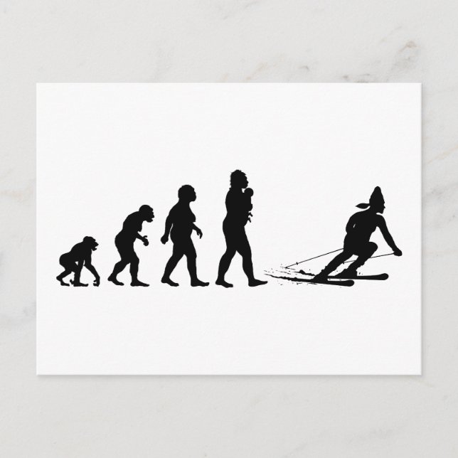 Skiing Postcard (Front)